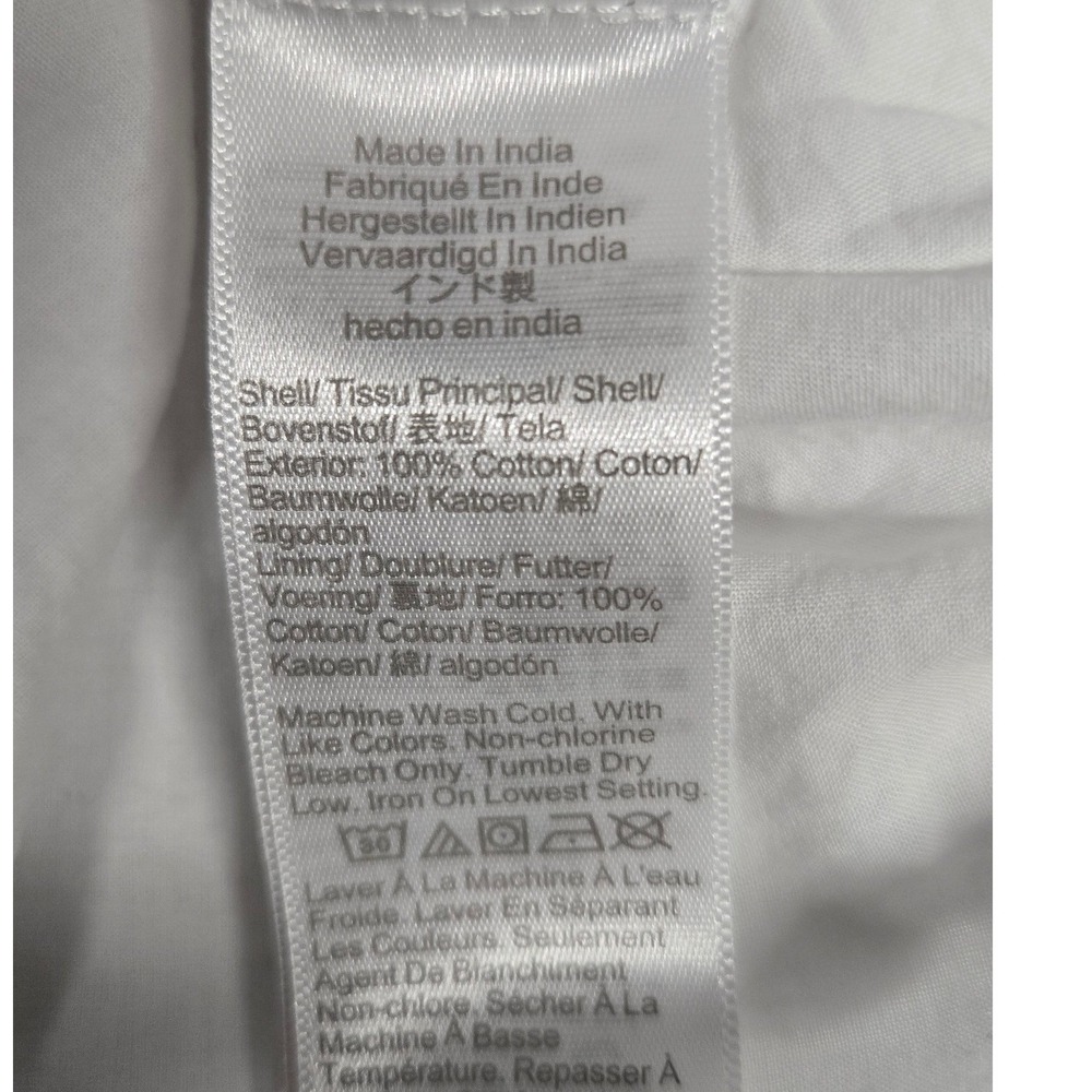 Madewell Poplin Seamed Maxi Dress Cutout Back White Summer Women's Sz 0 NWT - Picture 6 of 10
